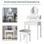 Ensemble coiffeuse et tabouret Edna