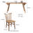 Solid wood ash modern dining table sets.
