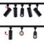 Tête d'éclairage à DEL à intensité variable de 16,5 W compatible avec un projecteur de rail de type H à circuit unique pour une exposition d'art mural décorative-64856551-54119476