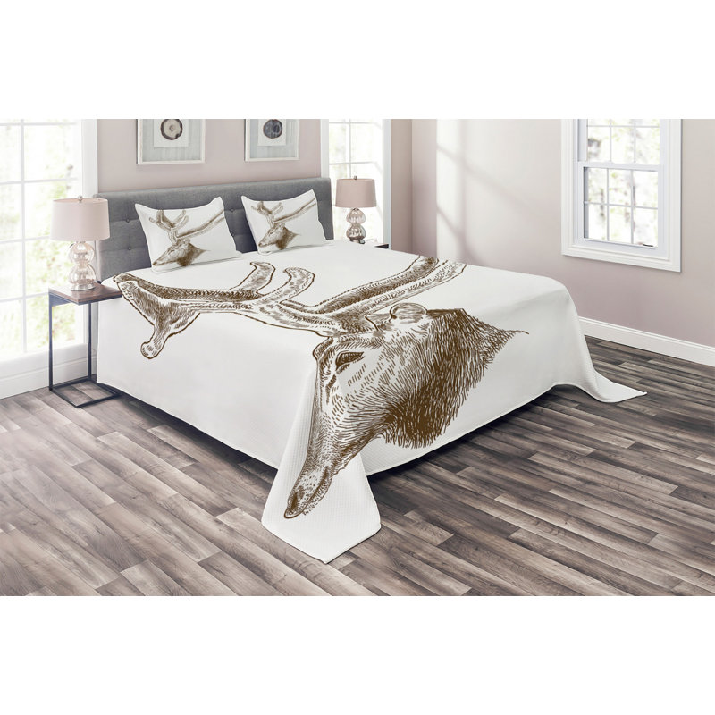 Rustic Coverlet, King Bedspread + 2 Shams