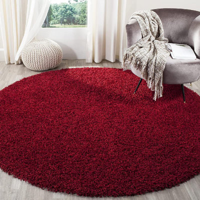 Assar Handmade Tufted Red Area Rug