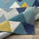 Sandin Geometric Hand-Tufted Wool Teal/Navy/Yellow/Gray Area Rug