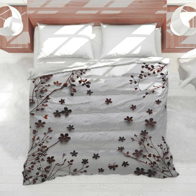 Édredon floral de style scandinave