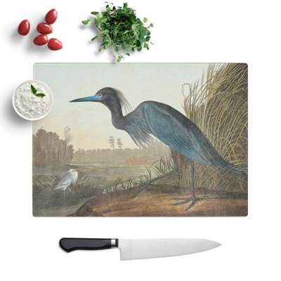 Tempered Glass Heron Chopping Board