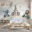 Papier peint animaux fantaisistes, arc-en-ciel, ballons-987003139-987003138