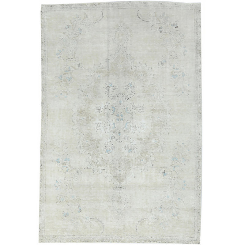Tapis oriental antique délavé à la main 6 x 9