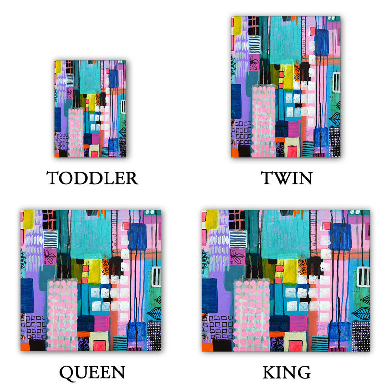  Ensemble de housse de couette en microfibre Robin Mead, Housse de couette pour grand lit et 2 taies décor