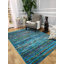 Tapis rayé bleu Ethyleen-22363434