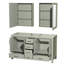 Sheffield 60" Double Bathroom Vanity Base Only-86051056