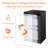 KELIVOL 17.7'' W Freestanding 85 Cans (12 oz.) 2.3 Cubic Feet Beverage Cooler with Wine Storage and Reversible Door