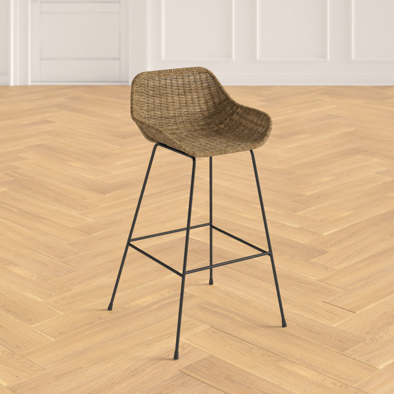 Galen Counter Stool with Metal Frame, Counter Stool (25" Seat Height)