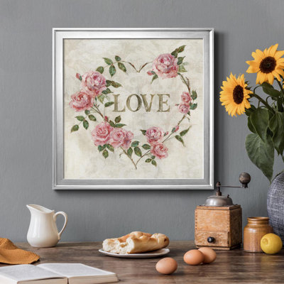 «Love Heart», art textuel sur toile