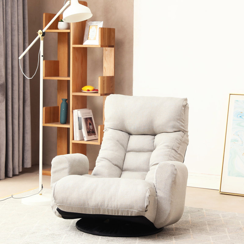 Fauteuil de jeu confortable avec fonctions réglables et base rotative avec siège rembourré à 360 degrés