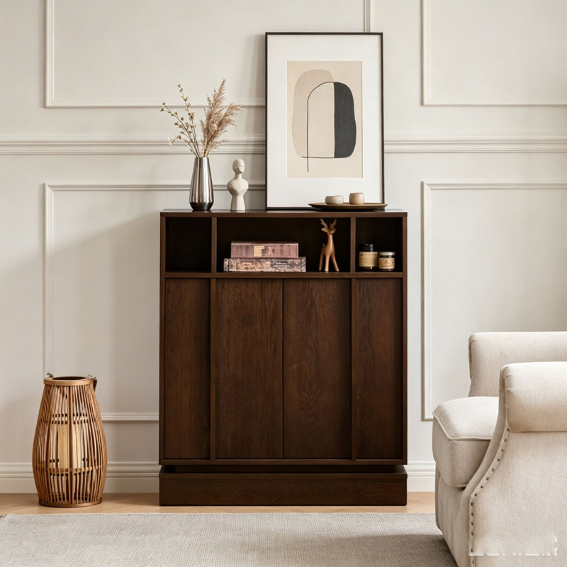 Buffet avec rangement, Noyer