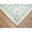Tapis blanc albâtre 9 pi 1 po x 12 pi, influence pré-historique du 14e siècle, motif mamelouk, colorants naturels, noué à la main, pure laine