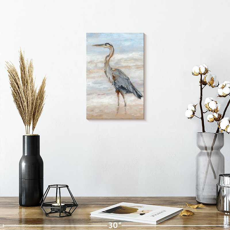 Brampt Beach Heron II, 12" H x 8" W