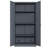 Metal Storage Cabinet With 2 Doors And 4 Adjustable Shelves For Garage