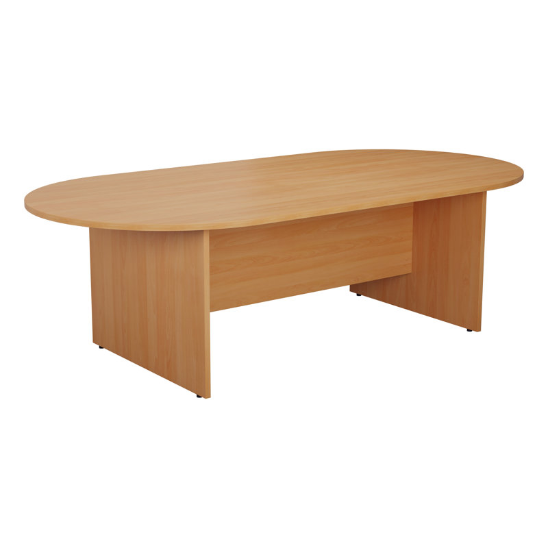 Buariki Oval Conference Table, H73 x L180 x W100cm, Beech