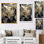 Golden Ginkgo Biloba Leaves - feuilles, impression d'art mural-146332488-146332495