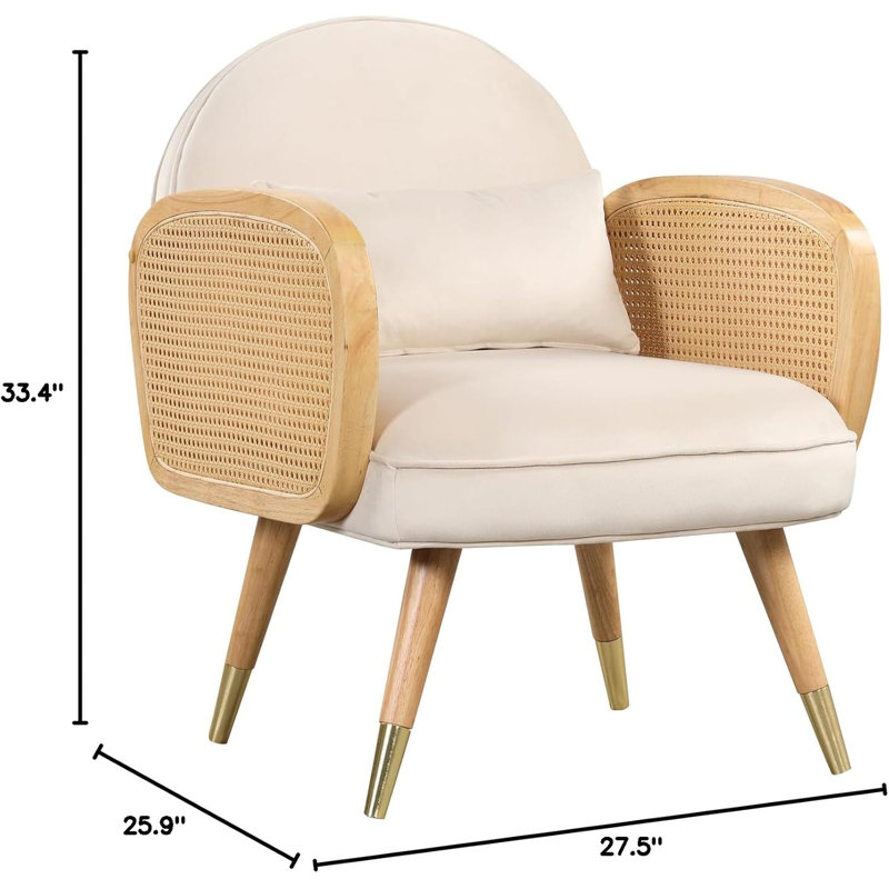 Fauteuil rembourré en mousse, Blanc