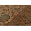Tapis de zone en laine noué la agra brune 8 pi x 9 pi 1 po one-of-kind Slatington
