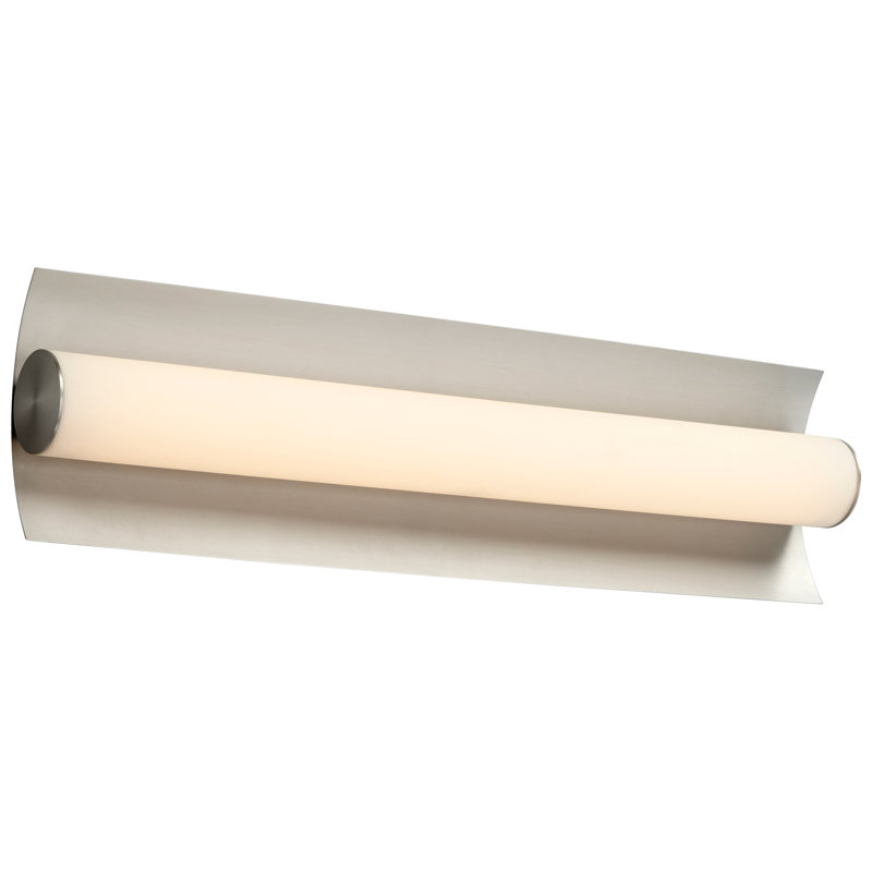 Barre d'éclairage de salle de bain 2 lumières DEL à intensité variable Garrus, Nickel satiné