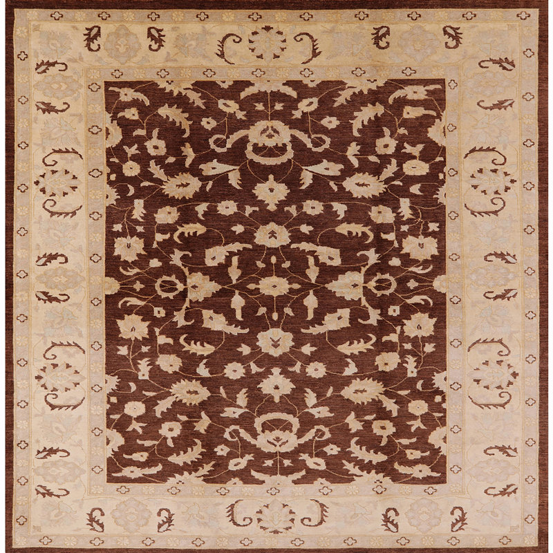 Tapis beige / brun Clovill, Carré 8 pi