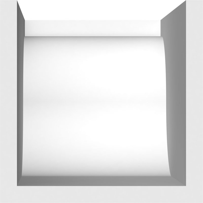 6"W x 6"H x 12"L Standard Del Monte Architectural Grade PVC Rafter Tail, 6"H x 6"W x 12"D