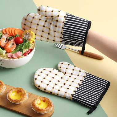 Umber Rea Cartoon Oven Protection Gloves Thick Oven Insulation Gloves  Kitchen Baking Gloves Household