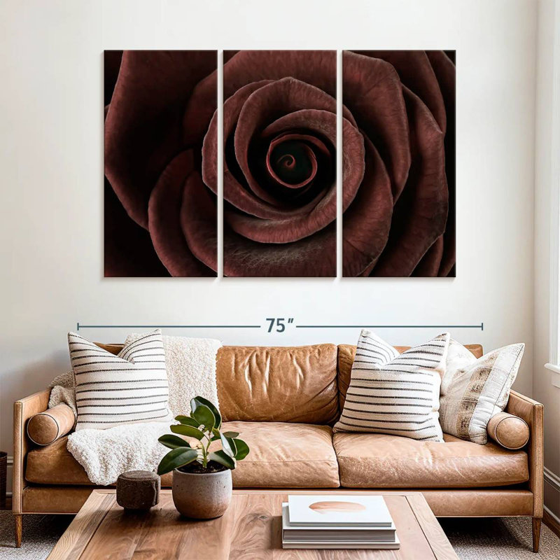 Hitzel Dark Rose, 42" H x 65" W