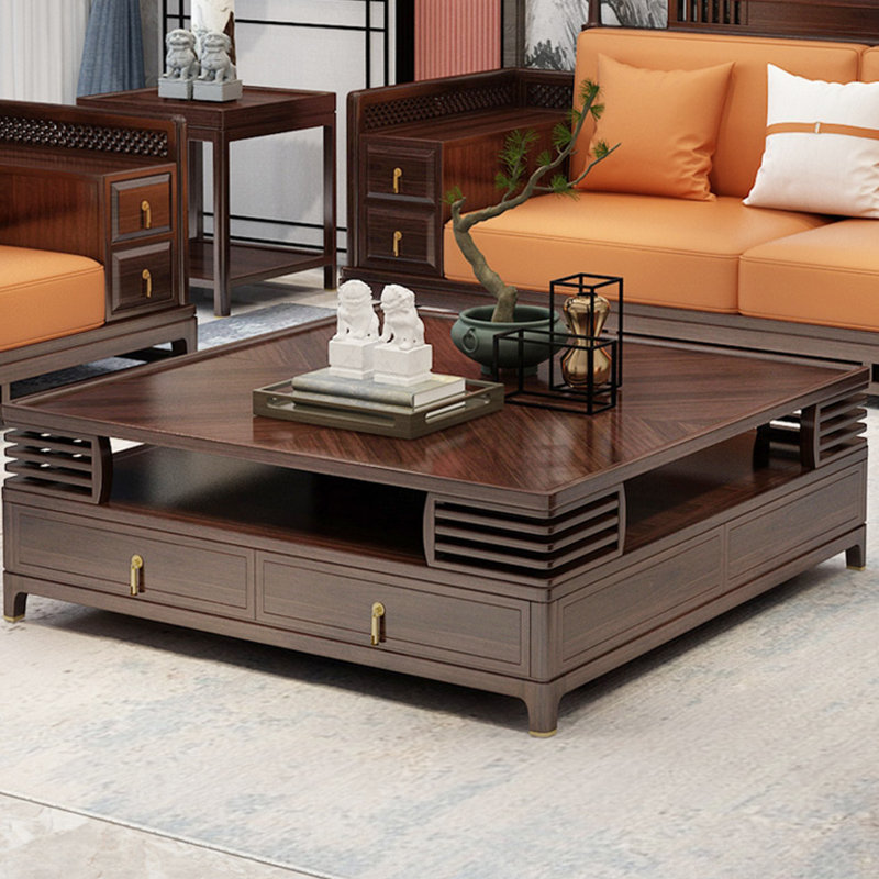 Table basse moderne de style minimaliste.