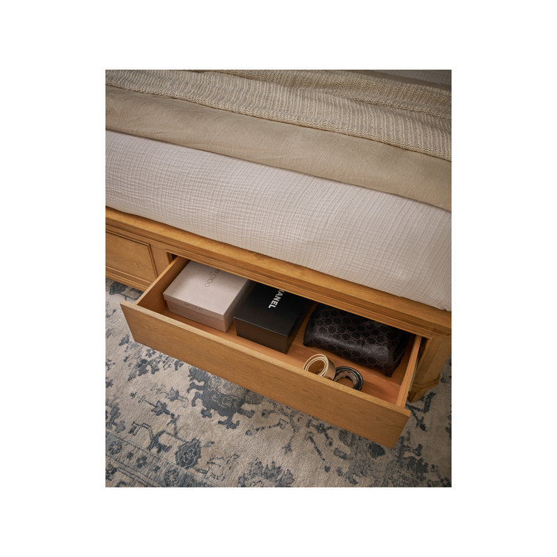 Birchaven Panel Storage Bed King, Tan, King