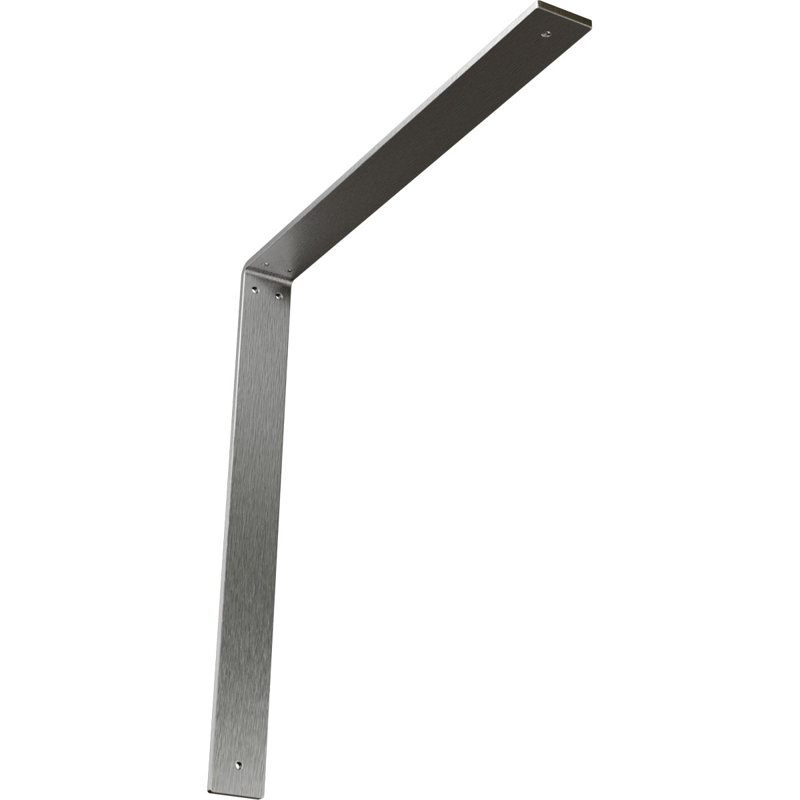 2"W x 20"D x 20"H Hamilton Steel Bracket, Stainless Steel, Stainless Steel, 20" H x 2" W x 20" D