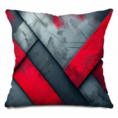 Coussin décoratif réversible en mélange de coton