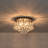  4-Light Modern Dimmable Crystal Flush Mount for Entryway