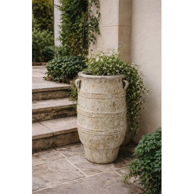 19 in. Theon Jar - White Lava