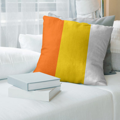 Striped Linen Reversible Throw Pillow