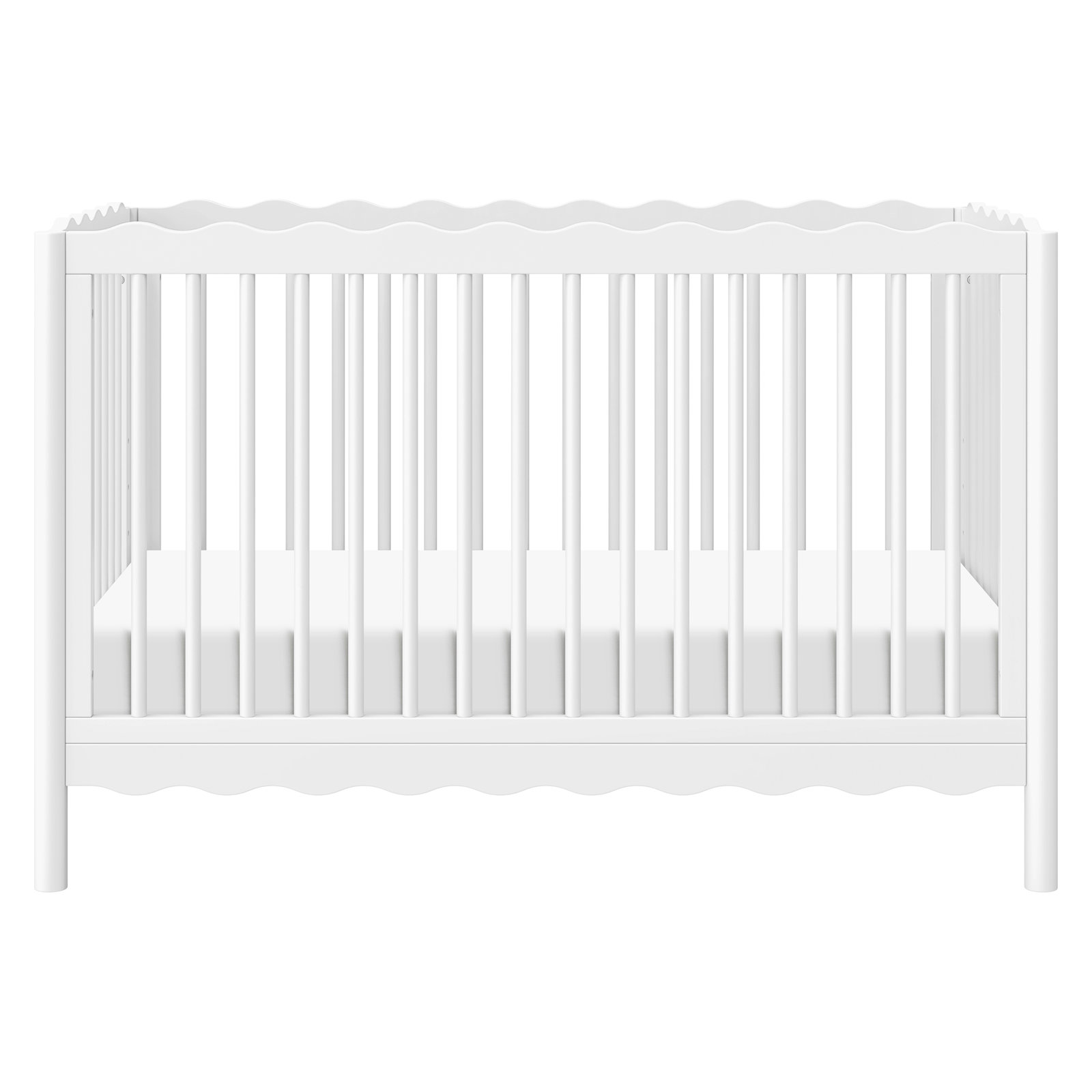 Swell Pine 4-in-1 Convertible Crib, White