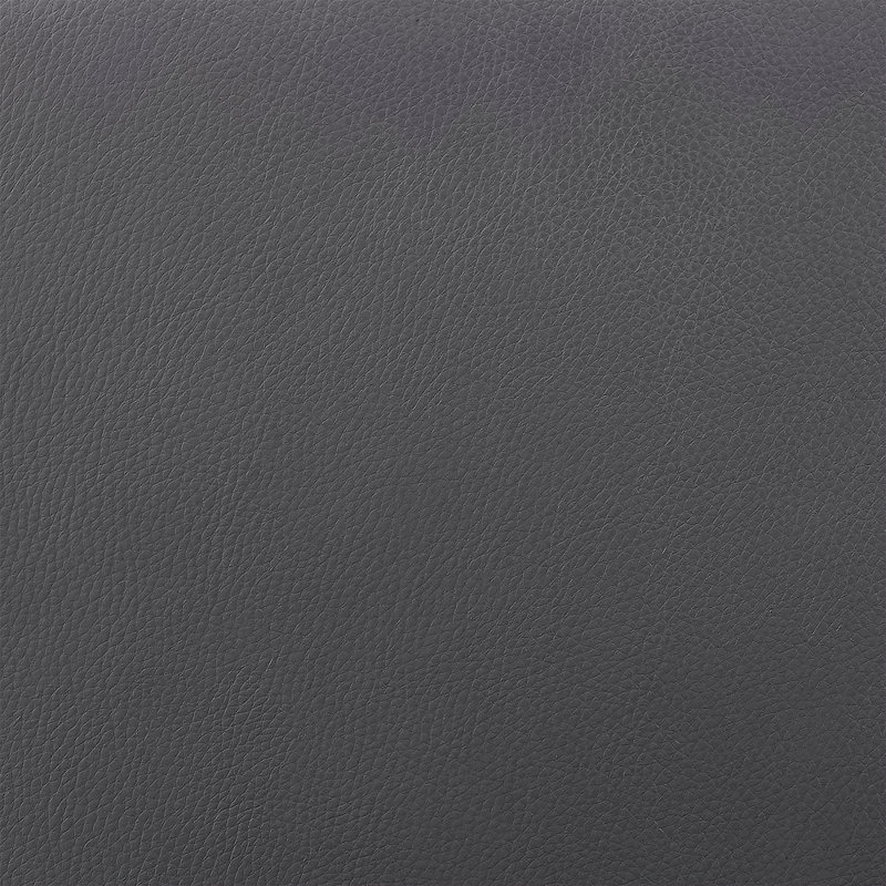 Tabouret de bar pivotant en similicuir et métal gris ardoise