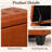  50.9" Faux Leather Upholstered Storage Bench-1241990453