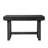 Rectangular Wooden Counter Height Table With Trestle Base In Gray
