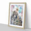 Magic Kingdom in Orlando Florida in Abstract - Picture Frame Painting Print-55759201-55759203