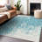 Premium Machine Washable Prisco Teal Rug-1920499433