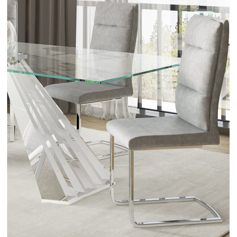 Clear Glass Dining Table