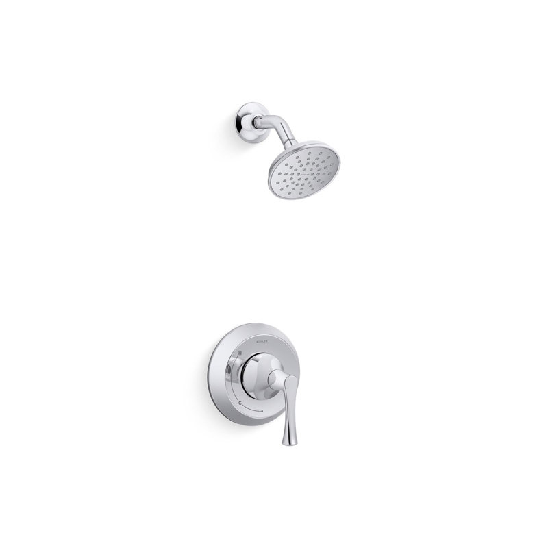 Buckley Rite-Temp Shower Trim Kit, 1.75 Gpm, Polished Chrome, 1.75 GPM