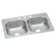 Dayton 33" L x 19" W Double Basin Drop-In Kitchen Sink