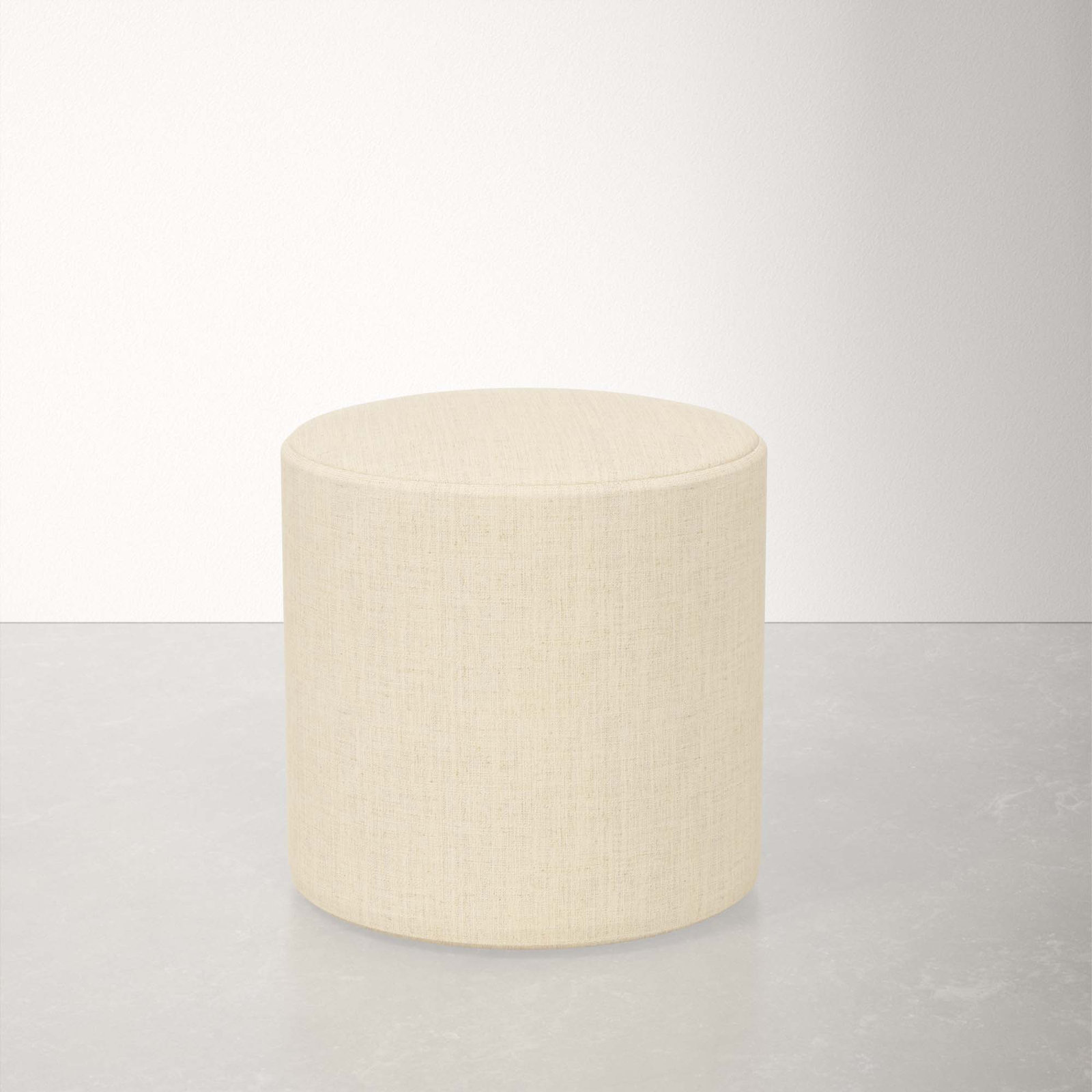 Orlando Upholstered Ottoman, Classic Linen Linen