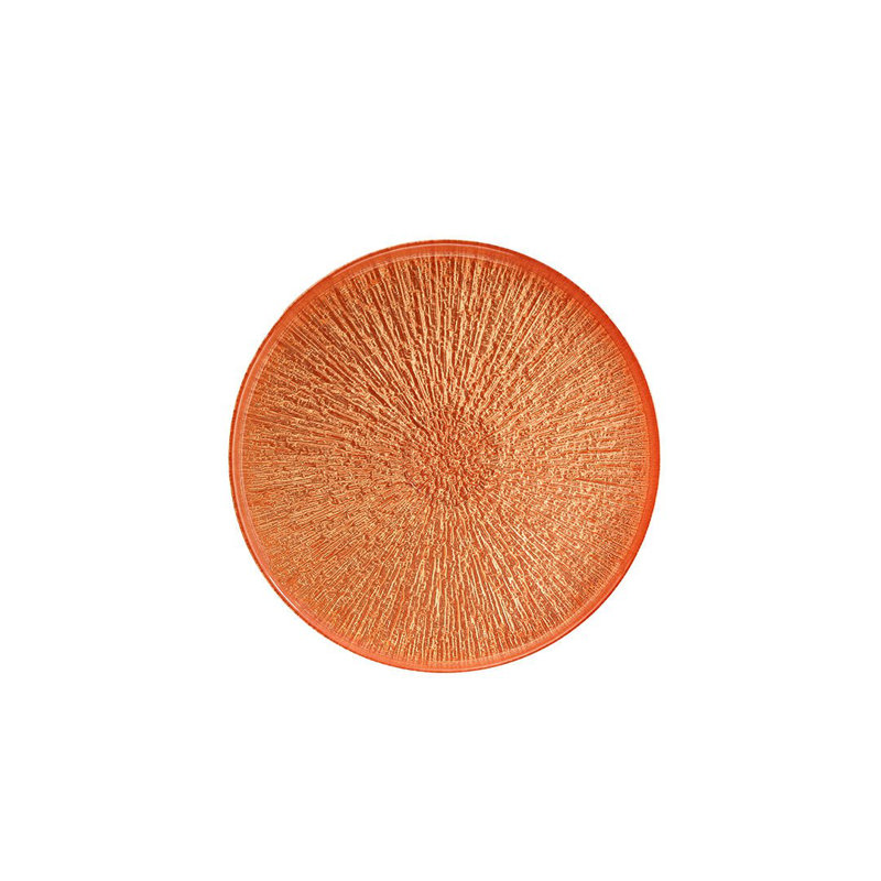 Fecra Rita 6 Piece Glass Serveware Set, Orange 