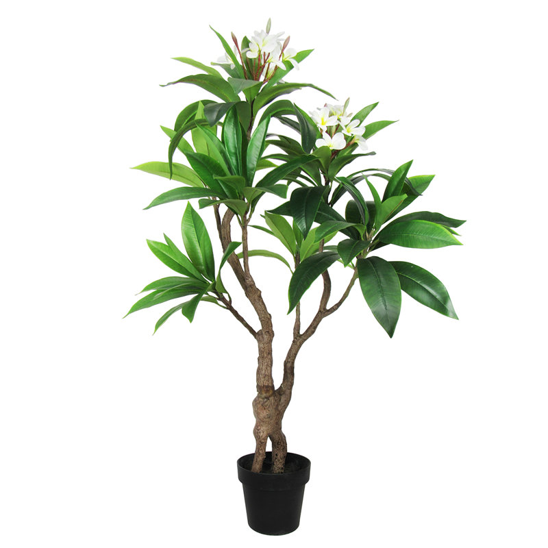Plumeria artificiel 48 po en pot