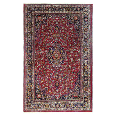 Mashad Semi Antique Burgundy /Indigo 10x17 Oversize Rug
